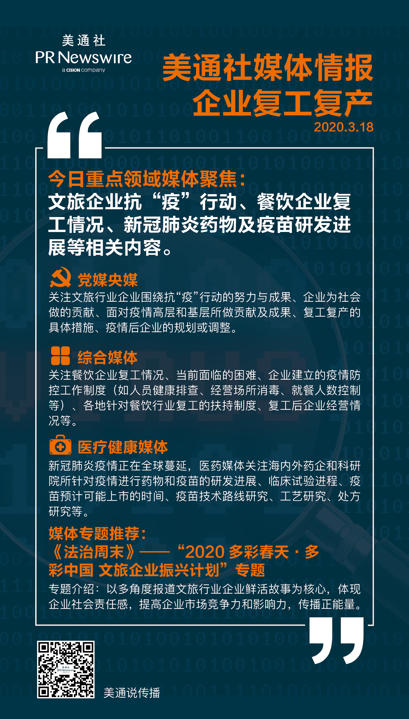 【3.20一周媒體聚焦】金融科技、文旅、時尚消費企業(yè)振興與發(fā)展