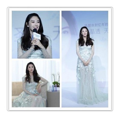 張雨綺以其驚艷的“無死角美麗”，詮釋凝潤、晶透、柔滑的天寵冰肌