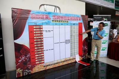 2小時的購車活動共售出車輛37臺，累計售車款項達(dá)540萬元