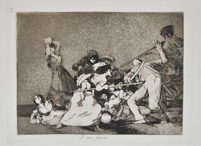 戰(zhàn)爭(zhēng)災(zāi)難之就像野獸，1812-15年（1863年第一版），銅蝕版畫(huà)，16.3×26厘米